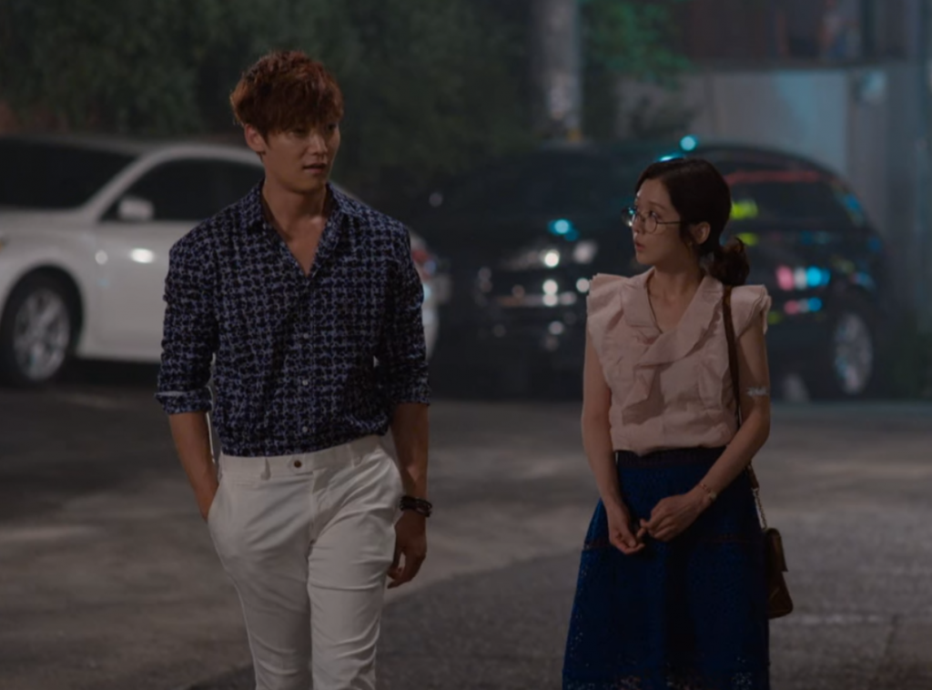 Daniel Pitt y Kim Mi-yeong
