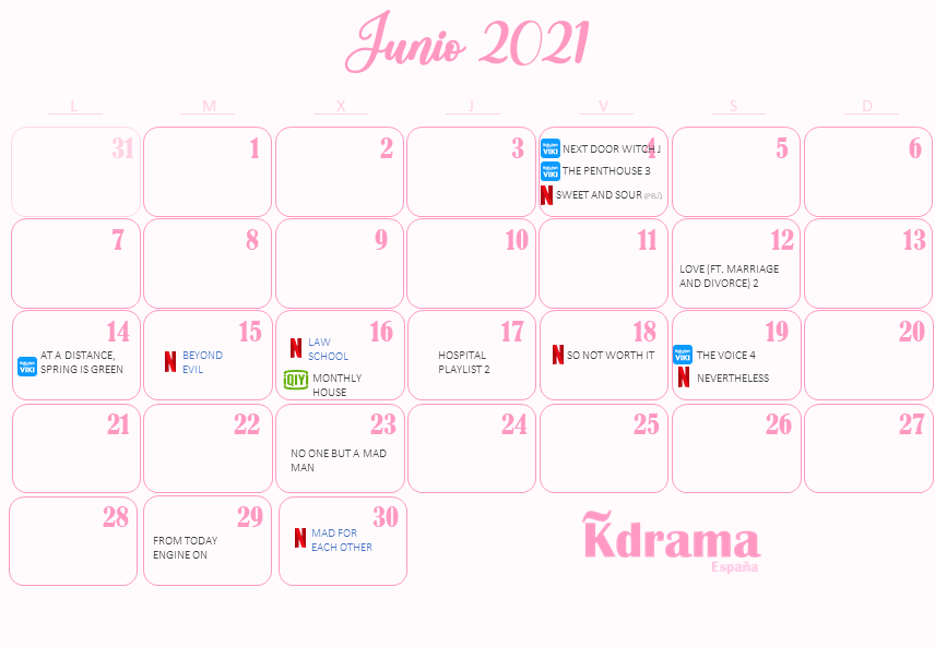 Estrenos de kdramas en junio 2021
